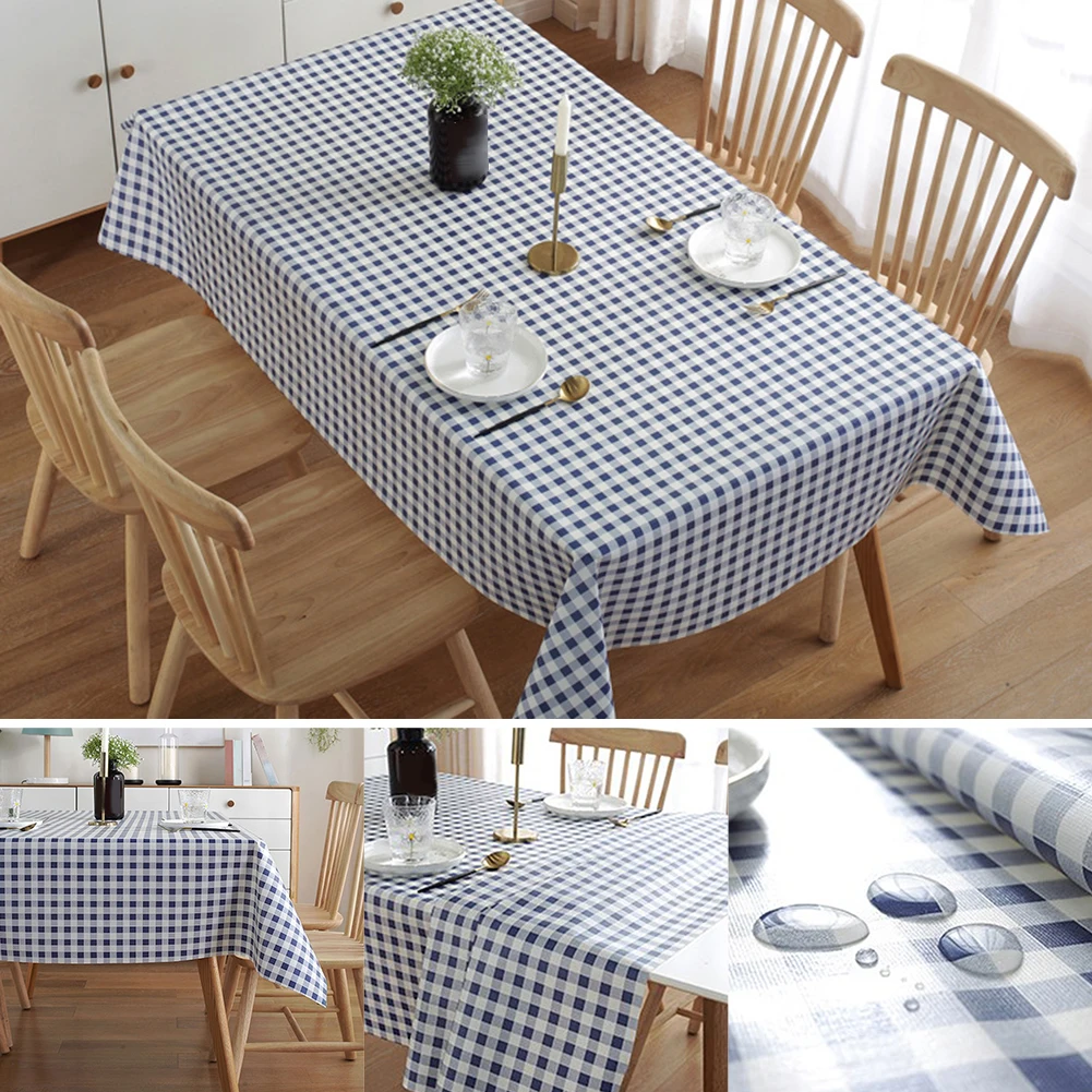 Waterproof Tablecloth Protects Your Table against Spills and Stains Easy to Clean Adds Elegance to Your Dining Area