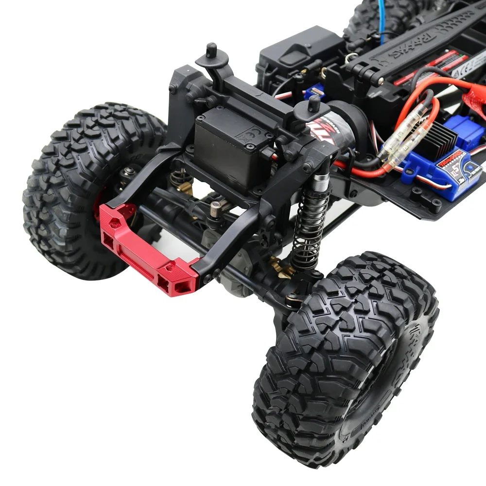 HooCrawler TRX4 Stoßstangenhalterungen, CNC-Aluminiumlegierung, TRX4 vordere und hintere Stoßstangenhalterung für 1/10 RC Crawler TRX-4 Upgrade – Detail 17