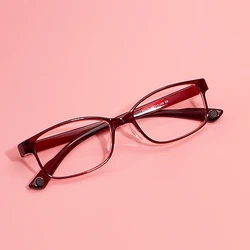 Small TR90 Rectangular Full Rim Men & Women Spectacle Plastic Clear Fashion Eyeglasses Frame For Optical Prescription Lenses