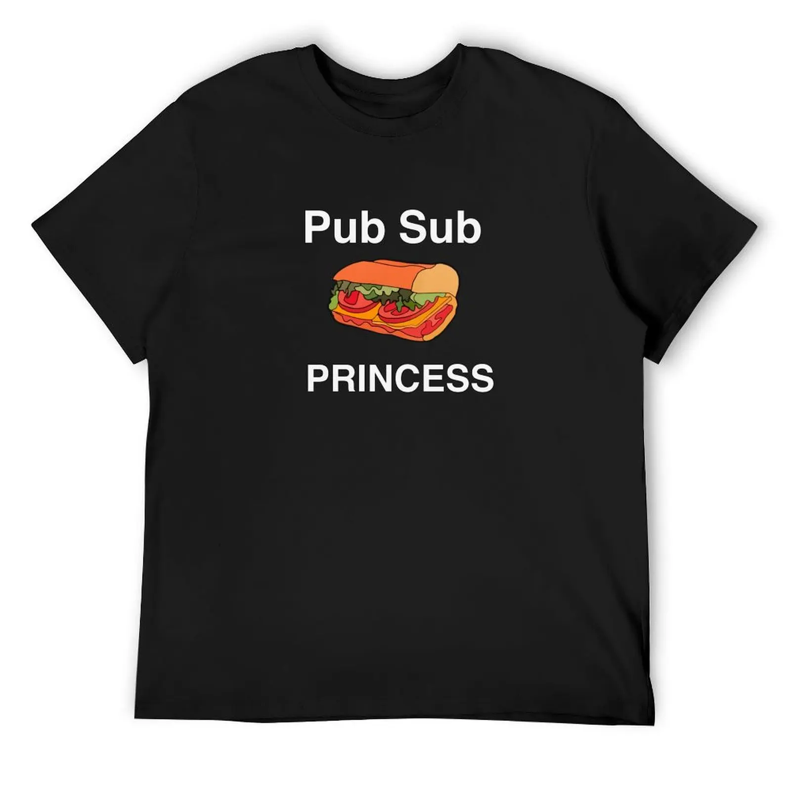 Pub Sub Princess, Publix Sub Princess White text T-Shirt boys animal print hippie clothes t shirts men