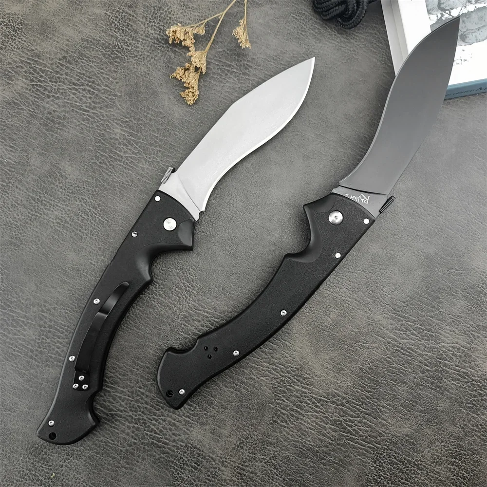 Outdoor Folding Knife High-Hardness 440C Steel Nylon Fiber Handle Tactical Camping Tool Rescue Self-Defense Military Knife