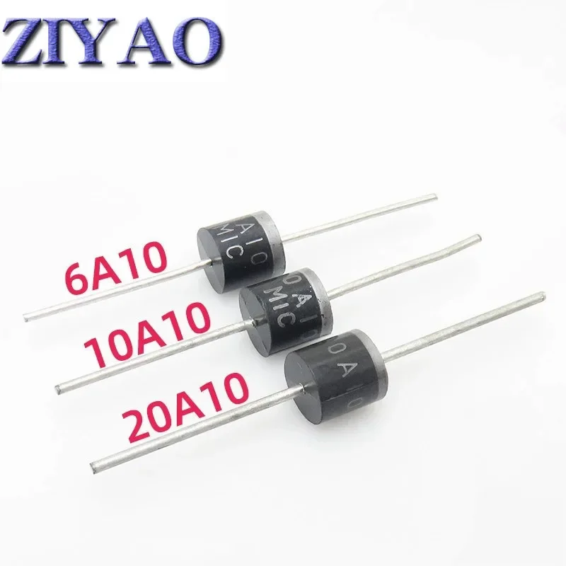 50pcs/bag 6A10 6A 1001V 10A10 10A 1000V 20A10 20A 1000V rectifier diode image 2