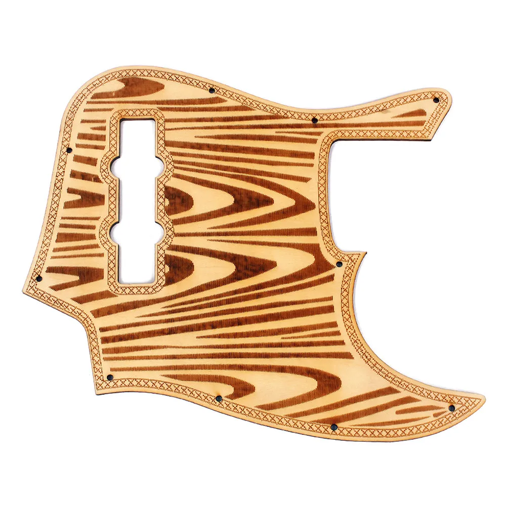 Wave Pattern Maple Guitar Pickguard for Electric Guitars Scratch Resistant Protective Guard Light Brown Eco Friendly