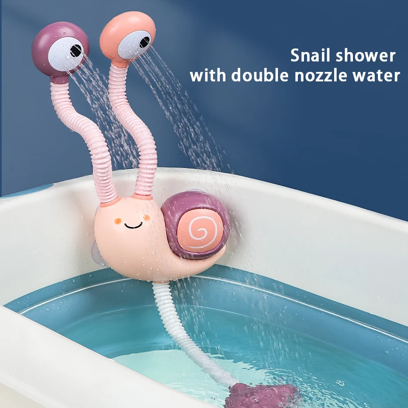 Jouets de Bain pour Bébé, Jeu d'Eau, Modèle Escargot, Douche Électrique, Pulvérisation d'Eau, Natation, Cadeaux pour Enfants, Nouvelle Collection