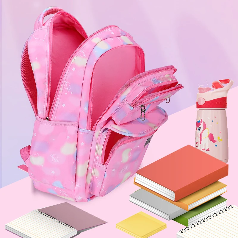 Mochila escolar para niños y niñas, morral escolar de colores, bonito, novedad