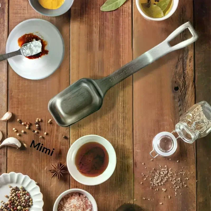 Coffee Bean Measuring Spoon 15ml Capacity 304 Steel Rustproof For Kitchen Home Cafe Accurate Scooping