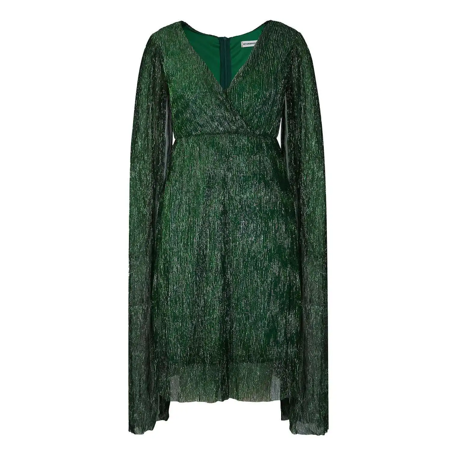 Vestidos Midi elegantes para mujer, moda de invierno, cuello en V, manga larga, ropa de noche para mujer, vestidos Midi elegantes para fiesta de boda para mujer 2025