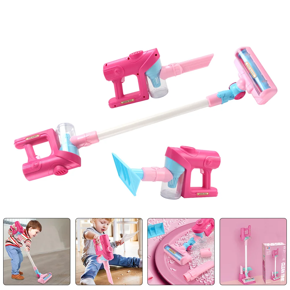 Vacuum Cleaner Toy Pretend Plaything for Toddlers Kids Electrical Appliance Cleaning Toys Plastic Work Simulation