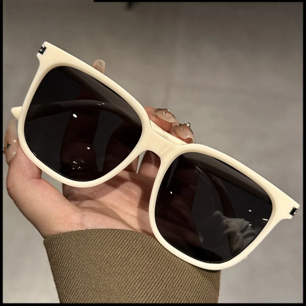 جديد أزياء المرأة النظارات الشمسية مصمم العلامة التجارية الرجعية إطار كبير نظارات الرجال عارضة القيادة السفر حماية UV400 #6