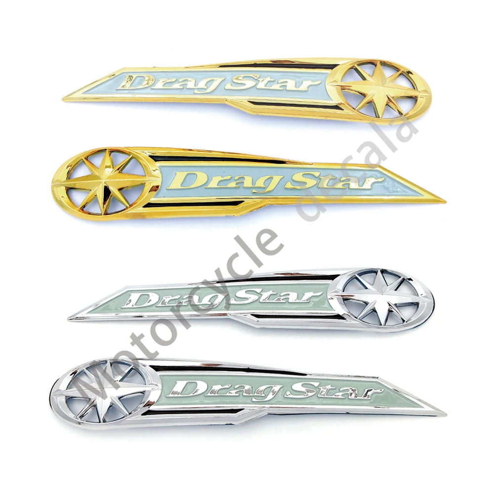 Motorcycle Abs plastic fuel tank logo sticker For Yamaha Dragon Star XV Vstar Xvs 250 650 950 1100 1300 All model badge stickers