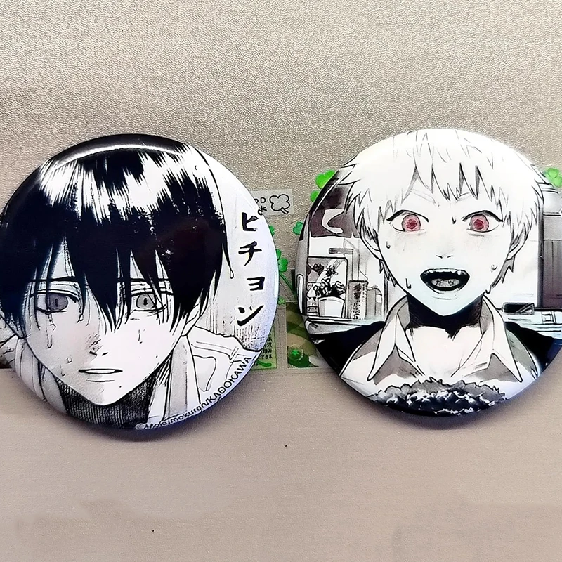 أنيمي الصيف Hikaru Died Yoshiki Tsujinaka Hikaru Indo تأثيري شارة الكرتون بروش معدني حقيبة الملابس الصدار دبابيس مجوهرات