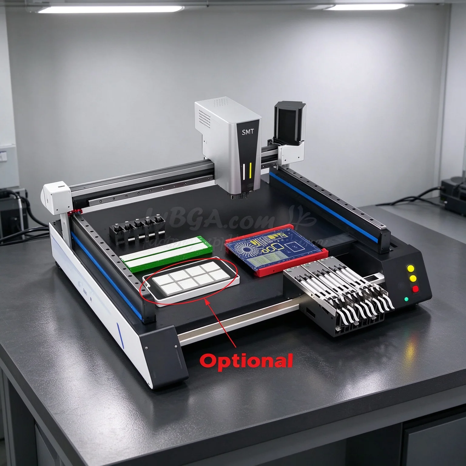 K1 Pro Automatic SMT Pick Place Machine Triple Vision Camera System Dual Heads LED SMD Chip Mounter for PCB Assembly