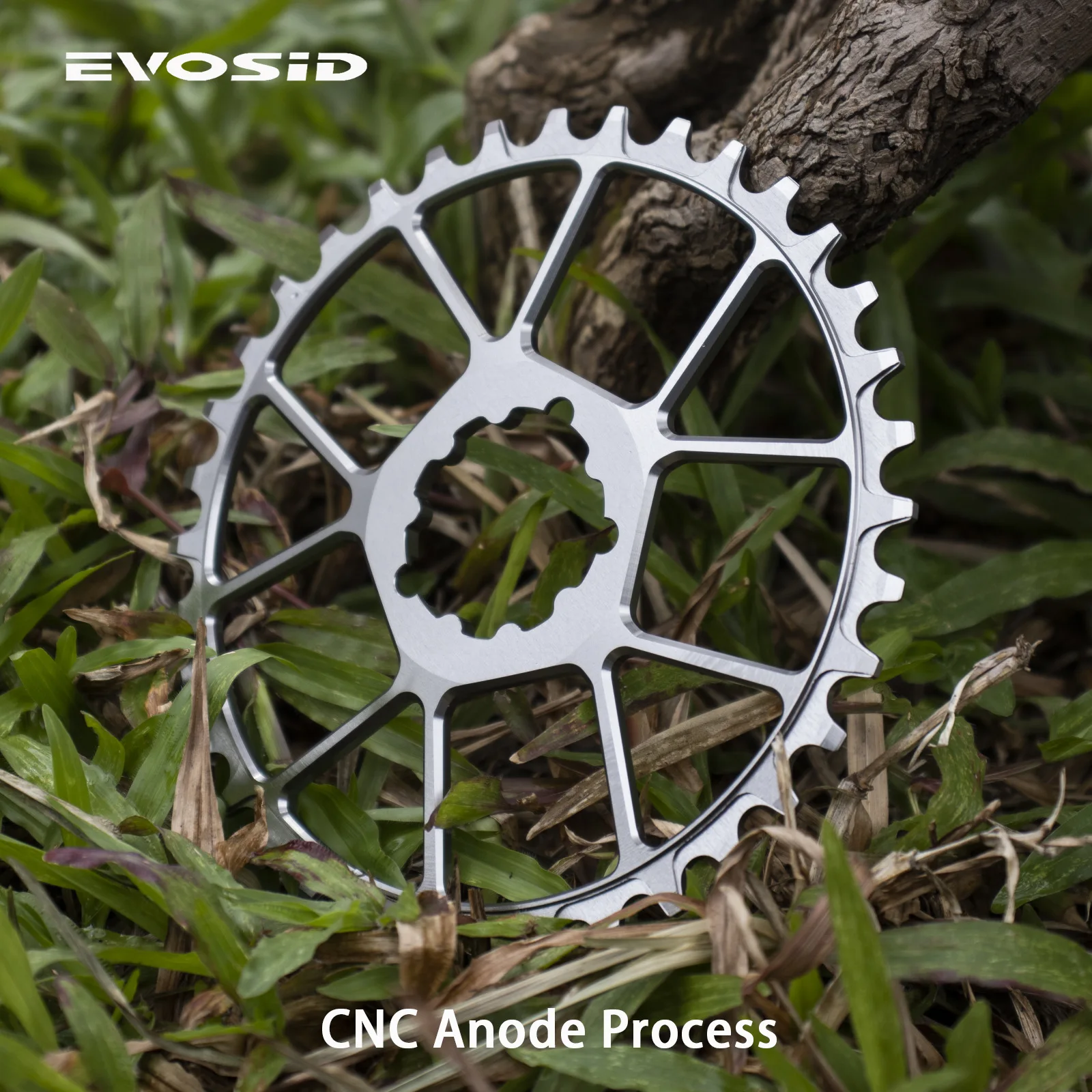 EVOSID Ultralight MTB Bike Chainring 63g Mountain Bicycle Chainwheel 32T 34 36T 38T Three-nail Straight Installation Chain Wheel