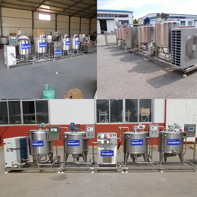 200L Yogurt Production Line Fully Automatic Commercial Food Grade Stainless Steel Processing Equipment customized