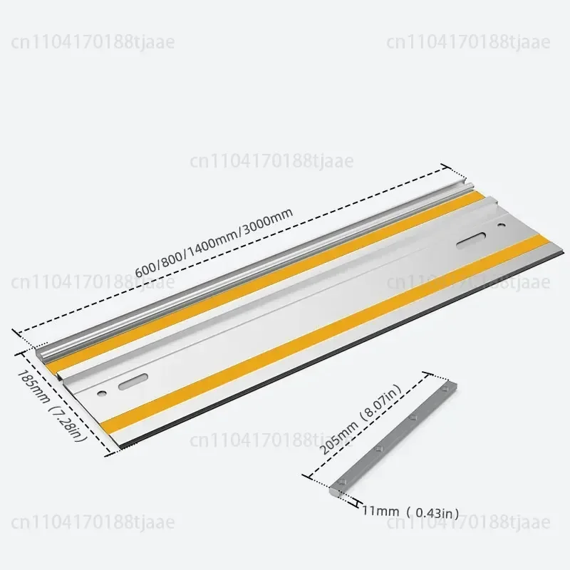 NewAluminum Alloy Electric Circular Saw Guide Rail, Linear Cutting Guide Rail Large Plate Auxiliary Universal Ruler