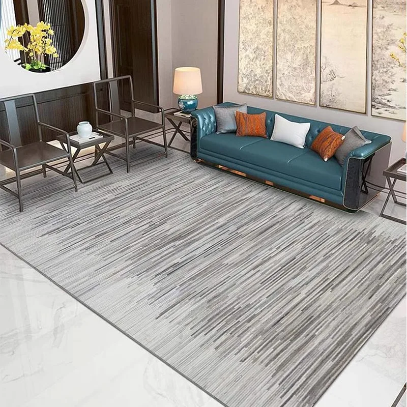 Grey Real Cowhide Carpet for Living Room Decor Light Luxury Handmade Natural Cow Leather Rugs for Bedroom Large Area Coffee Mat