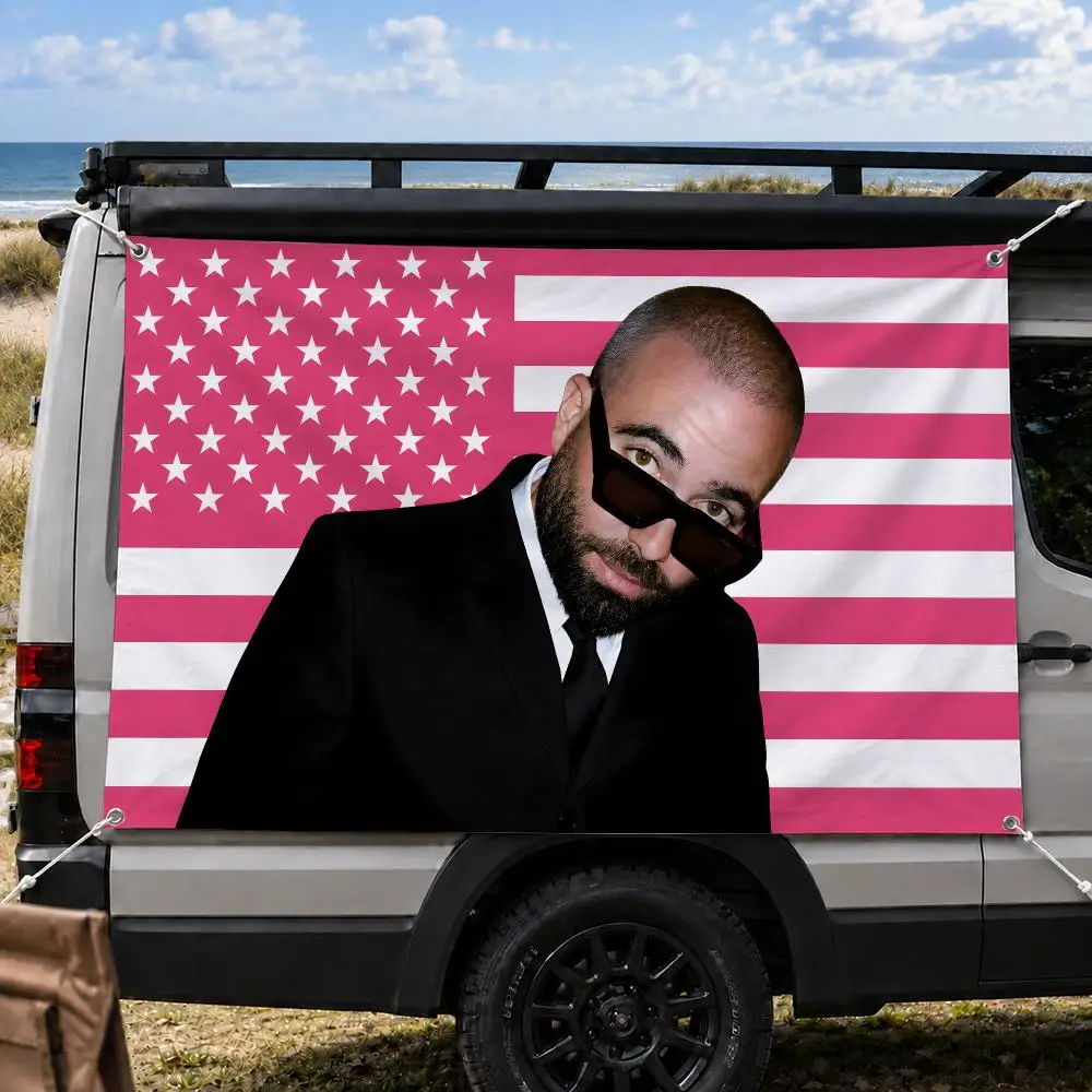 Omer Adam Israeli Pop Singer Flags Decorative Banners Suitable For Outdoor Camping Family Parties And Garden Walls Gift