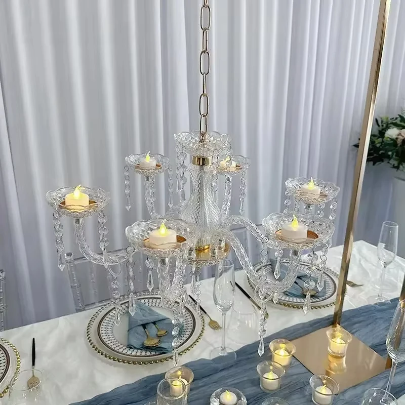 5 Stück Goldene Geometrische Blumenständer für Hochzeitstischdekorationen, Luxuriöse Geburtstagsparty-Deko, Eisenvase für Eventdekorationen – Detail 8