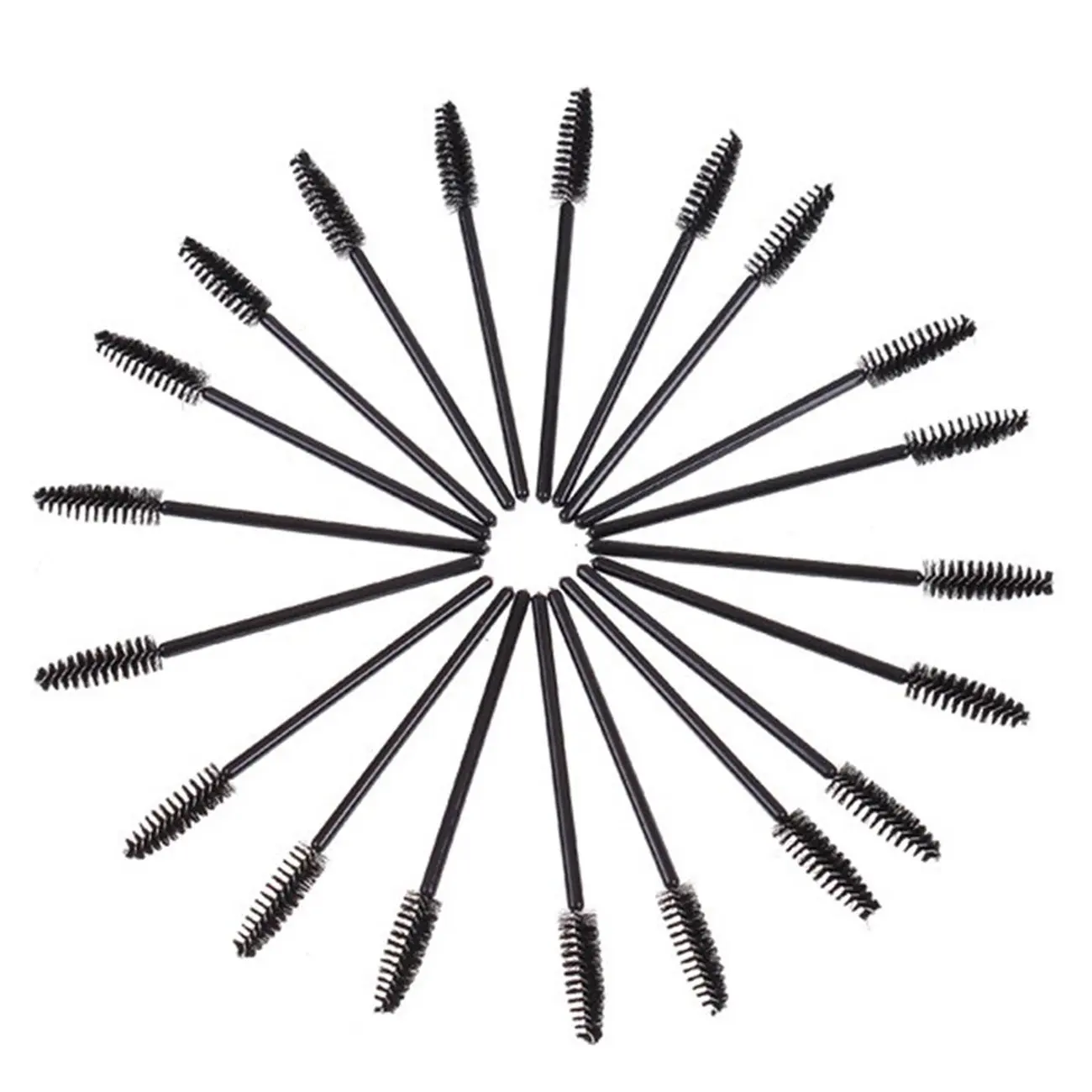 200 pièces brosse à cils jetable Mascara outils Extension, baguettes bobines baguettes bobines pour cils sourcils et maquillage cosmétique