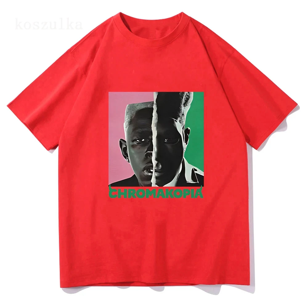 Tyler The Creator Chromakopia New Album T Shirt Men Clothing Vintage Harajuku T-Shirt Unisex High Quality Hip Hop Cotton Clothes