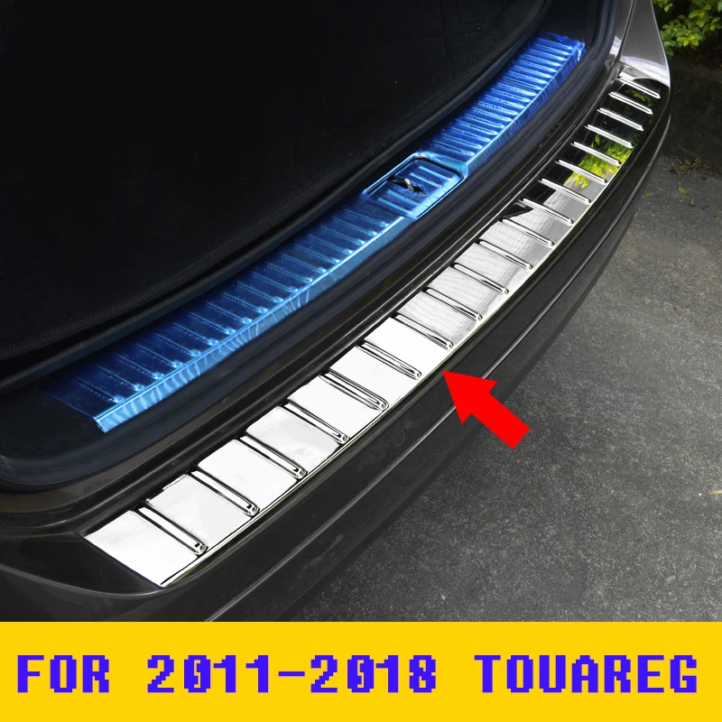 

For Volkswagen Touareg 2003-2018 Car cover Original factory ABS plating Rear bumper Protector Sill Car styling