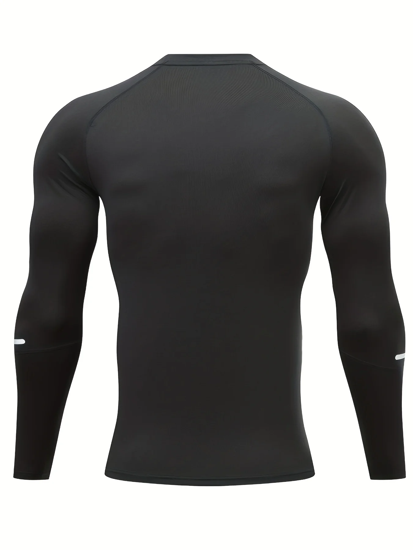 Men\'s Athletic Long Sleeve Muscle Fit T-shirt, Breathable And High Elastic For Running, Shaping, And Cycling