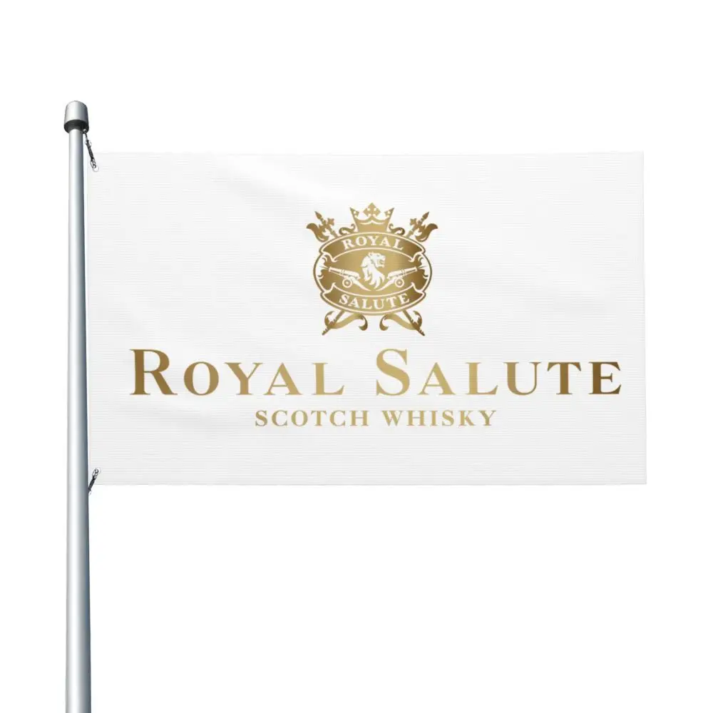 НОВЫЙ двусторонний баннер Royal Salute Whisky, флаг Бризе, садовый флаг, декоративный флаг, баннер для вечеринки, 3x5 футов (90x150 см)