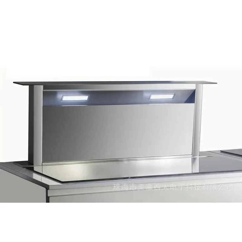 Commercial Kitchen Free Spare Parts, Onsite Installation 90 CM Down Draft Range Hood