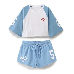 Shorts Women New in Matching Sets Set Short Sleeve Women's Summer Cotton Beach Sweatsuit Suit Two Pieces Tracksuit