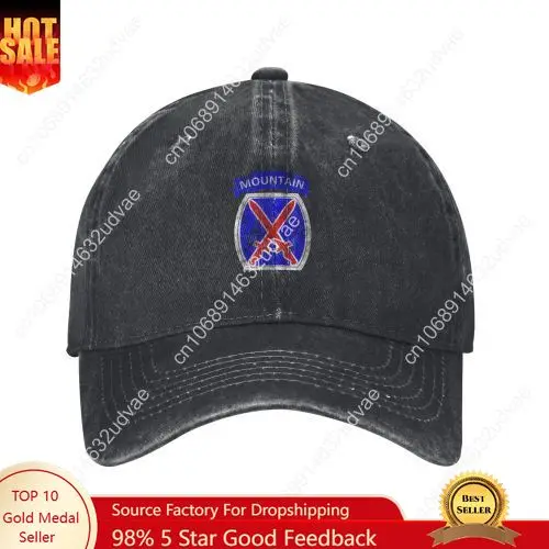 

10th Mountain Division Hats Mens Womens Sports Baseball Hat Hip Hop Tailor-made DIY Caps Personalized Text Cowboy Trucker Cap
