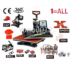 Cheap 15 in 1 Heat pen Press Machine,Sublimation Printer/shoe Transfer Machine Heat Press For Mug/Cap/T shirt/shoe/bottle/pen