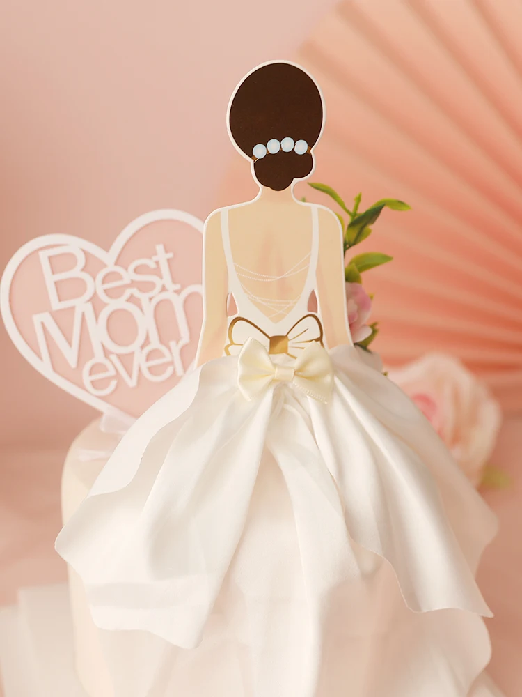 silhouette dress lady silhouette cake topper printable  Bride and Bridesmaids Silhouette Cake Topper  3D Printable Party  Design STL File for 3D printingCults