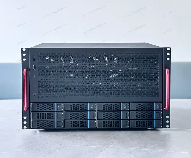 Deepened 12-bit EATX main board ATX power U2 hard disk Enterprise home storage AIO server NAS chassis