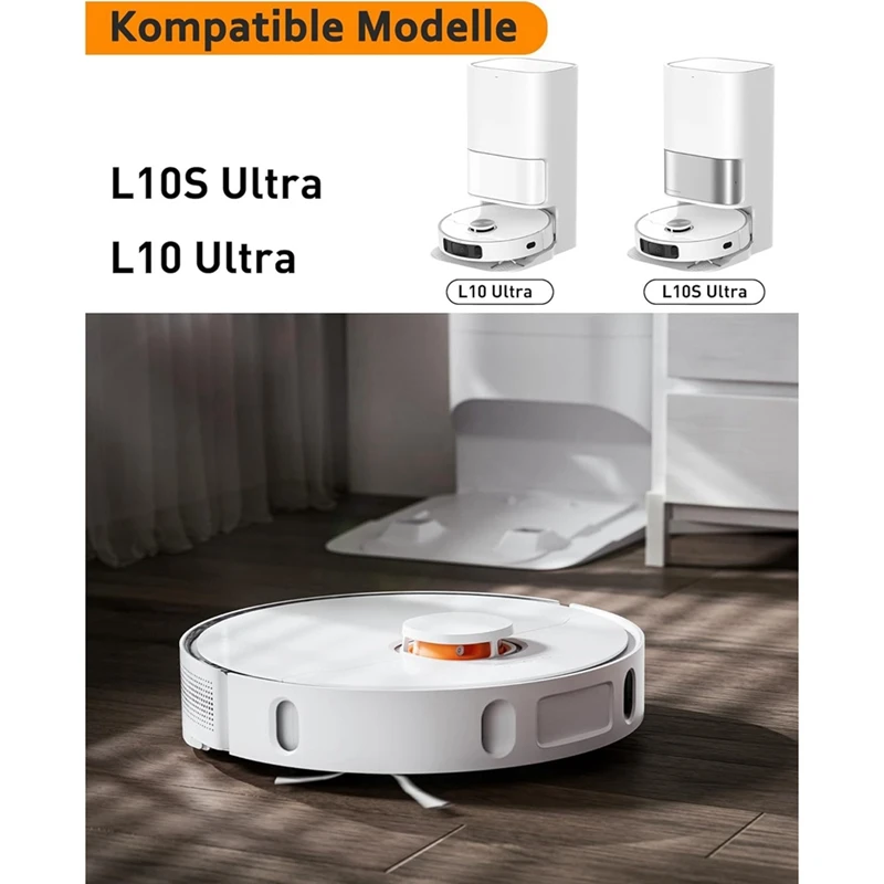 إكسسوارات مكنسة كهربائية روبوت ، فرشاة جانبية رئيسية ، فلتر Hepa ، وسادة ممسحة ، أكياس غبار ، L10s Ultra ، L10 Ultra