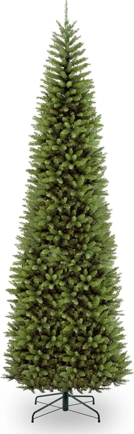 Artificial Slim Christmas Tree, Green, Kingswood Fir, Includes Stand, 12 Feet