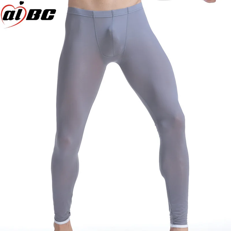 Men's Sexy Long Johns Slim-fitting Youth Leggings Thin Fashion Personality Simple Loungewear Comfortable Thermal Underwear Set