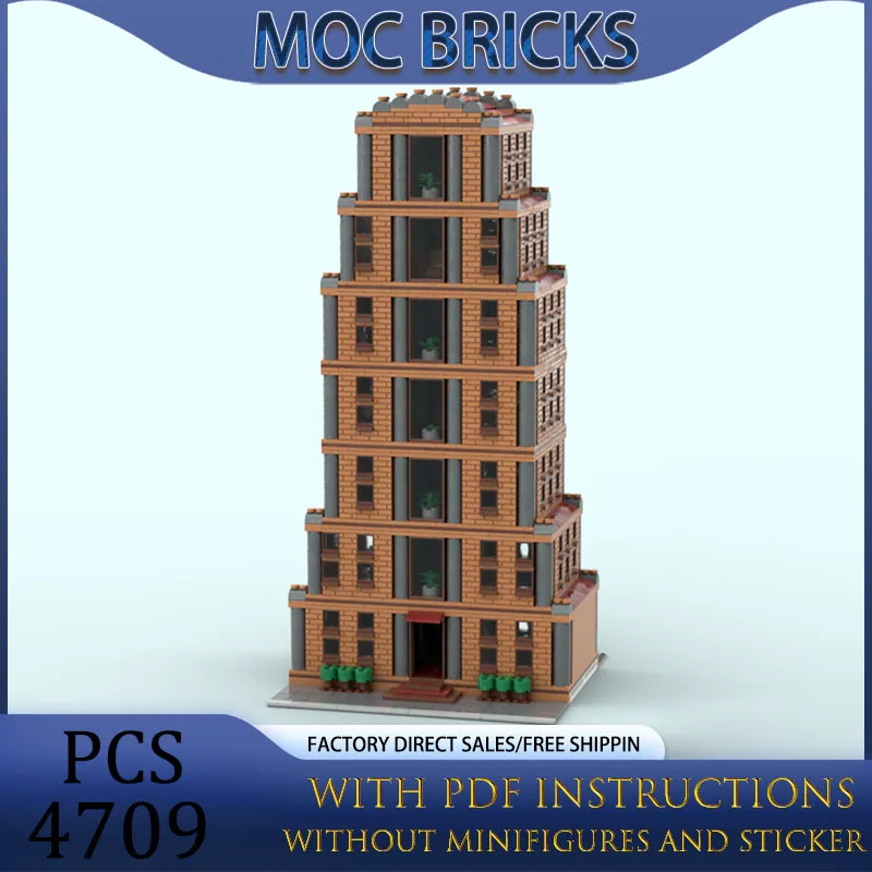 Moc Building Blocks Modular Office (highrise serie 3 of 5) Model Technology Bricks DIY Assembly Construstion Toy Holiday Gifts