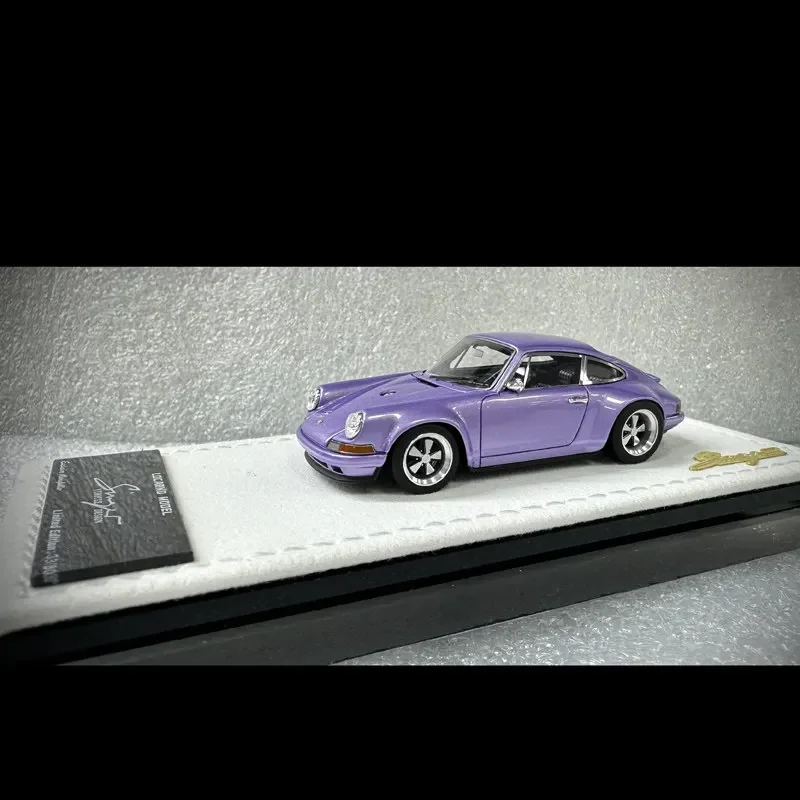 Locarno Diecast 1/64 Scale Porsche 911 Singer 964 Car Model Resin Porsche 911 Singer Play Vehicles Original Box Collect Display