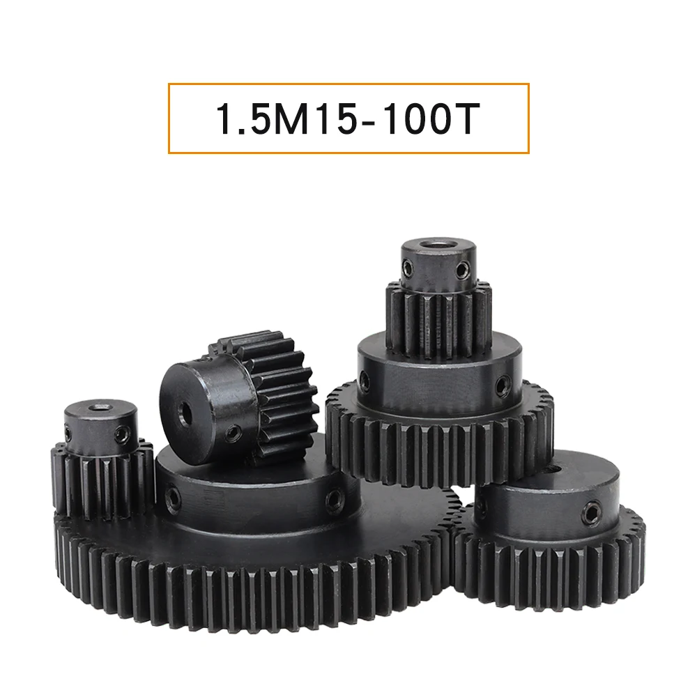 Imagem -06 - Spur Gear 1.5 M70 72t Diâmetro 10 12 15 16 17 19 20 25 mm Motor Gear Sc45 Aço Carbono Alta Freqüência Têmpera Transmissão Peças