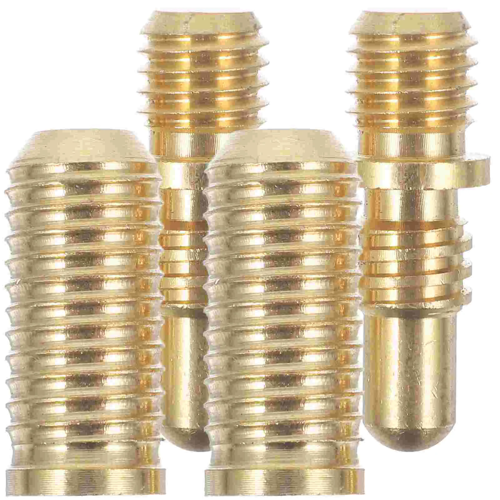 

2 Sets Dinnerware Club Screws Pool Cue Extension Billiard Joint Parts Hardware Tip Connecting Golden Copper