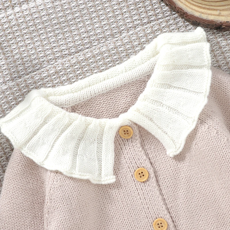 Maglioni per bambini Cardigan lavorato a maglia per neonate manica lunga autunno abbigliamento per bambini top neonato moda carino gallo ricamato