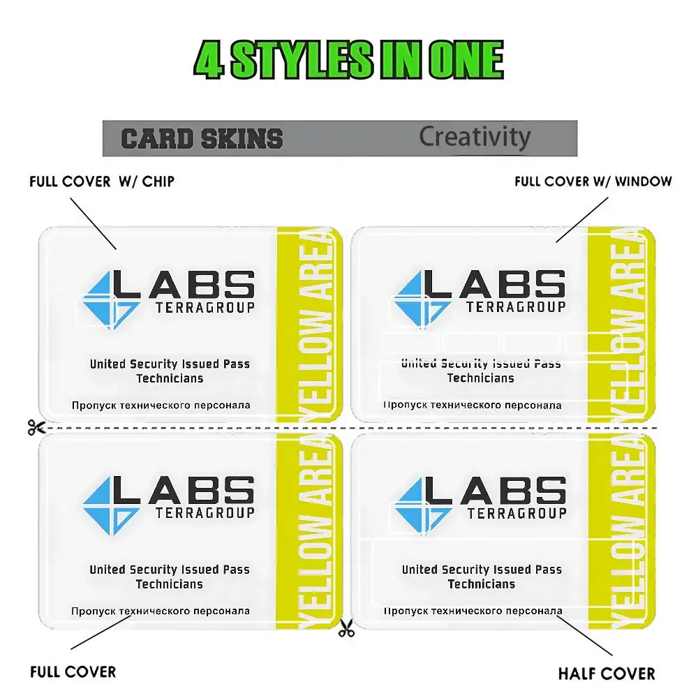 E-Escapes from T-Tarkovs  Credit Card HD Stickers Game Card Decal Card Matte Film Skin Small Chip Waterproof Sticker