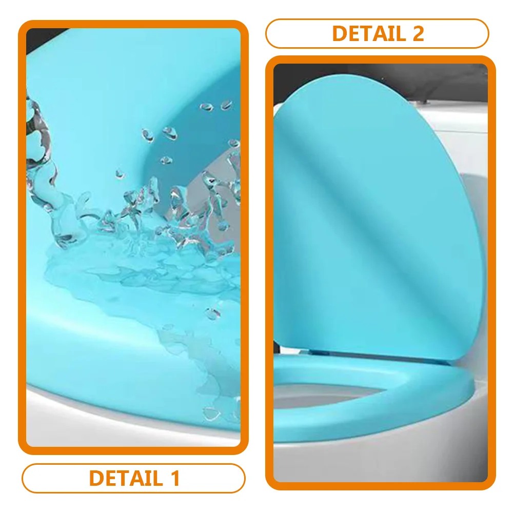 

Thickened EVA Toilet Seat Cushion Blue UO Shape Bathroom Toilet Seats Washable Reusable Home Travel Durability