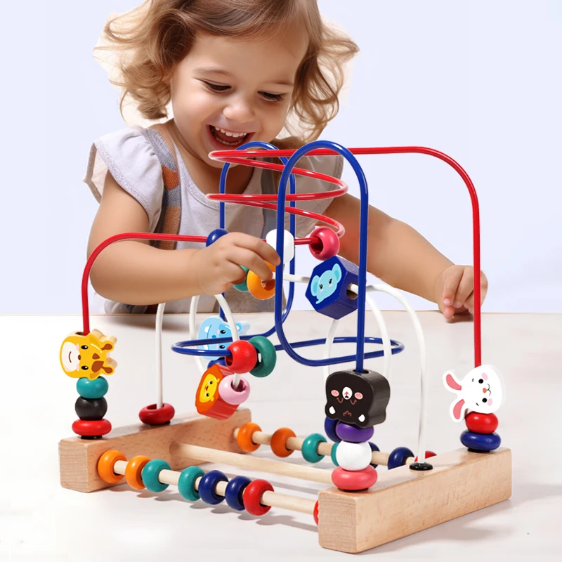Toddler Lacing Beads Toy - Early Learning & Fine Motor Skill Development 2