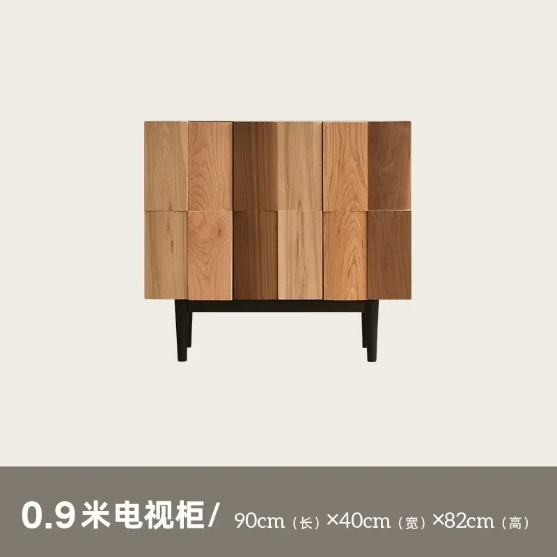 Wabi Side Cabinet North American Black Walnut Pure Solid Wood Locker Modern Simple Entry Entrance Bedroom Storage Cabinet