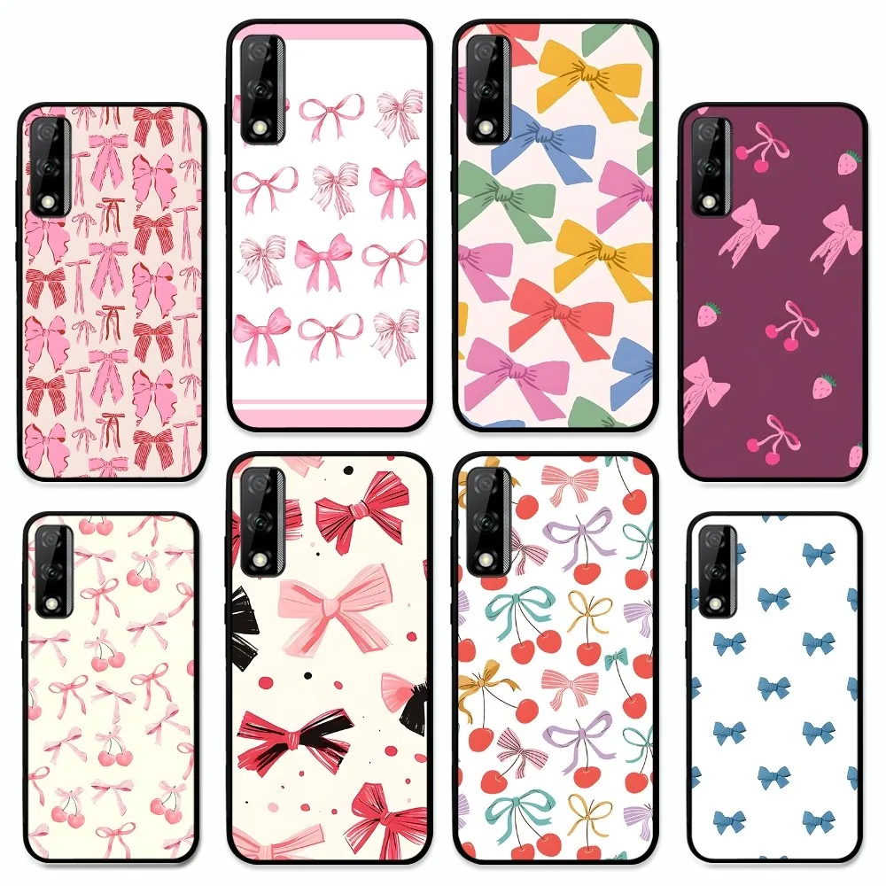 

Colorful Bow Print Phone Case For Huawei Y9 6 7 5 Prime Enjoy 7s 7 8 Plus 7a 9e 9plus 8E Lite Psmart Shell