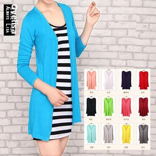 

Женский длинный кардиган для бега, средний и длинный, с широким вырезом, для поездок на работу, облегающее женское пальто, цельное летнее пальто