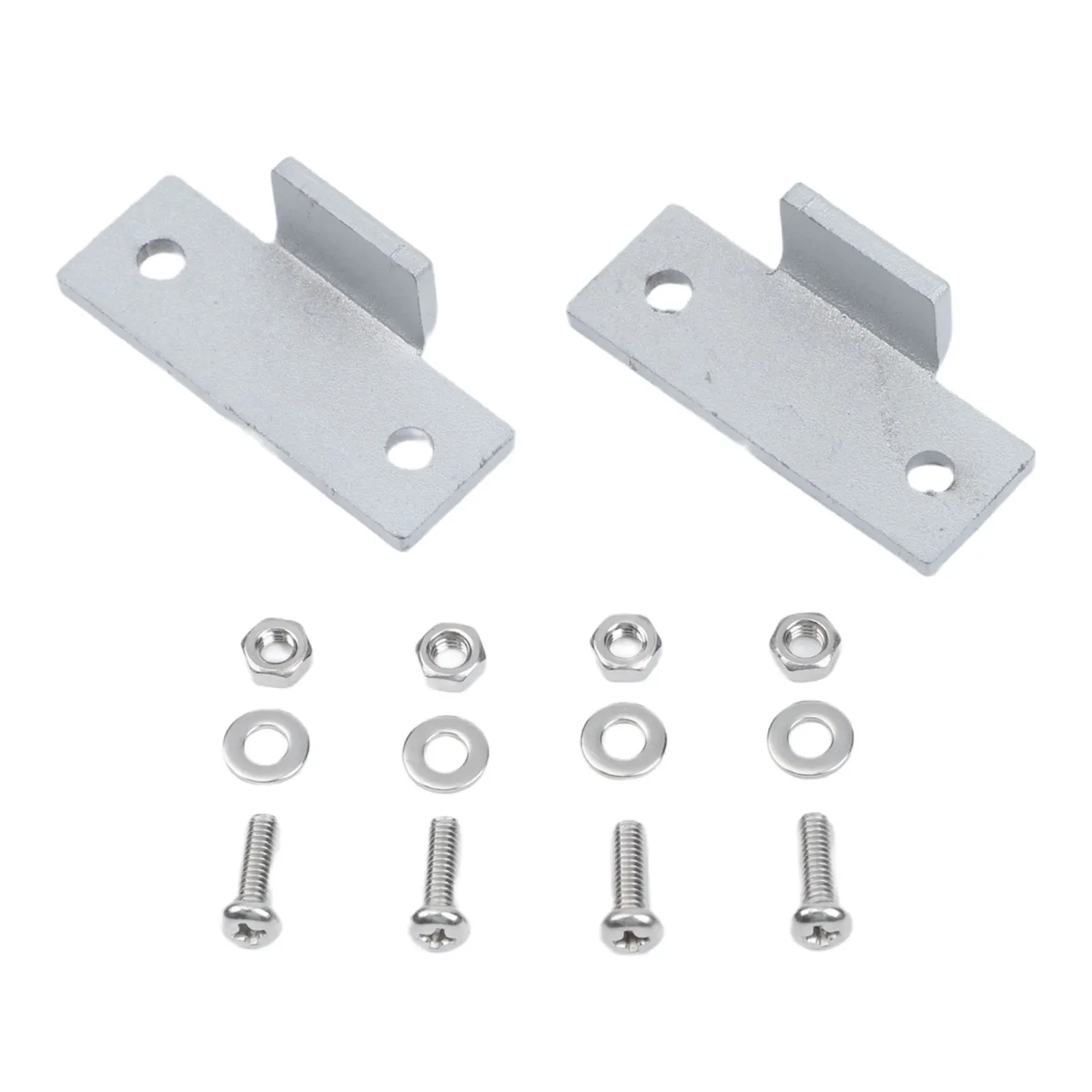 Metal Turntable Dust Cover Hinge Set For Technics SL D2 SL Q2 SL 3200 Complete Kit With Mounting Screws Washers Nuts