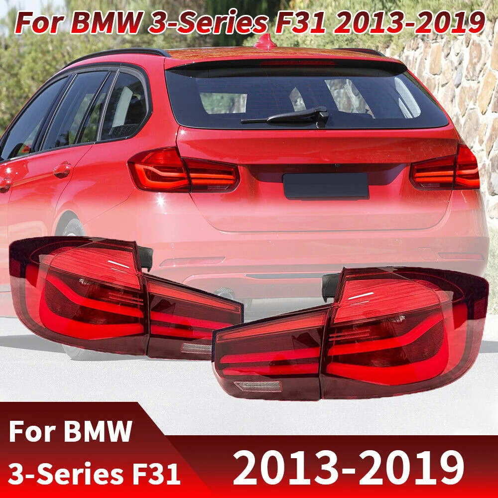 1 Pair Car Rear Tail Light Lamp Assembly Red Tailinghts For BMW 3-series F31 Sedan 2012-2018 LED Tail Light