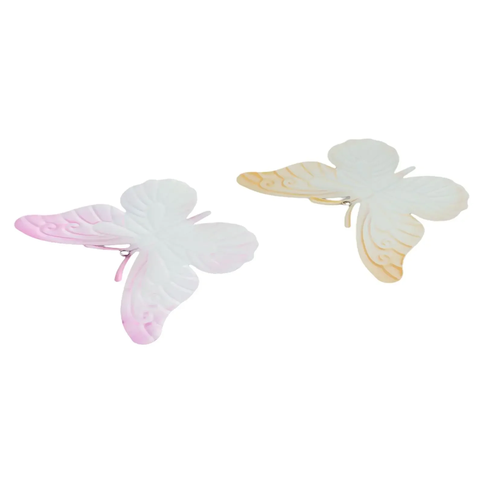 

Easy To Hang Metallic Butterflies Hanging Wall Ornament Assorted Metallic Colors Beautiful Outdoor Decoration Elegant Design